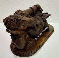 Reclining Vaastu Ganesh (Vaastu Vinayagar) Wooden statue - Antique style Reclining Vaastu Ganesh (Vaastu Vinayagar) Wooden statue - Antique style